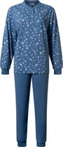 Dames pyjama Lunatex Single jersey rafblauw XL