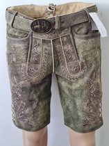 Benelux Wears/ Kangoeroe Leder Lederhosen/ kort/ Maat 50 met Knopen en Riem