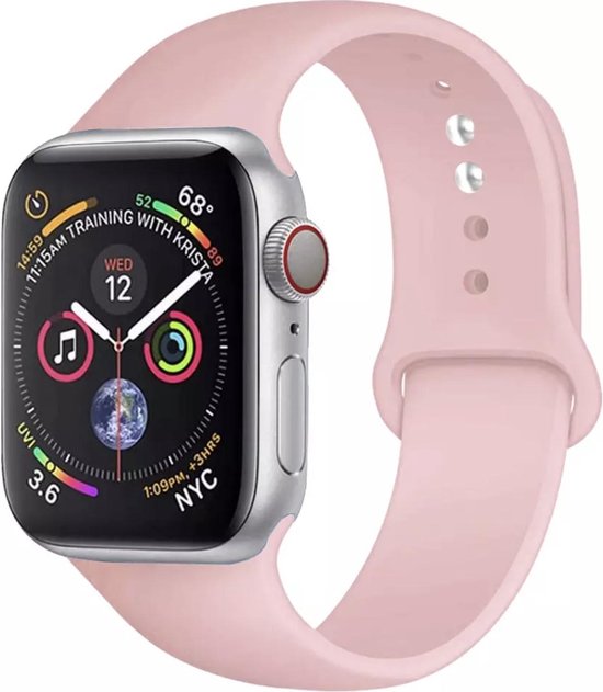 Oplossen hanger dutje Ballinger - Apple watch band - - Unisex - Sport band - Baby roze - Geschikt  voor Apple... | bol.com