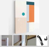 Set of Abstract Geometric Wall Art. Mid Century Illustration in Minimal Style for Wall Decoration Background - Modern Art Canvas - Vertical - 1875457921 - 115*75 Vertical