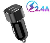 Autolader USB 2 poorten - Snellader - Auto lader Geschikt voor Samsung Galaxy, Apple iPhone, iPad, Oppo, Huawei - Sigarettenaansteker oplader
