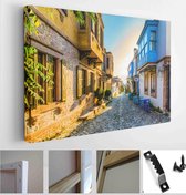 Ayvalik, Turkey - November 08, 2018 : Colorful historical street view in Cunda Island of Ayvalik Town - Modern Art Canvas - Horizontal - 1226642389 - 40*30 Horizontal