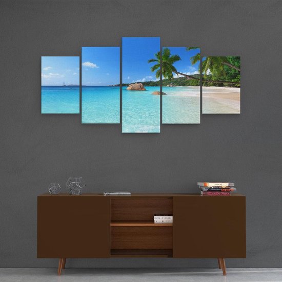Tableau Photo Sur Toile 100x50 Cm - Thème Architecture Mer Plage - Style Moderne Sépia