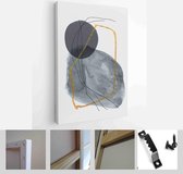 Set of 3 creative minimalist hand painted illustrations for wall decoration, postcard or brochure design - Modern Art Canvas - Vertical - 1820687582 - 80*60 Vertical