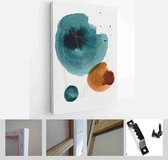 Set of 3 creative minimalist hand painted illustrations for wall decoration, postcard or brochure design - Modern Art Canvas - Vertical - 1820687585 - 40-30 Vertical