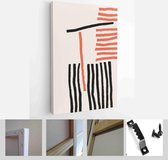 Set of creative minimalist hand painted illustration for wall decoration, postcard or brochure design - Modern Art Canvas - Vertical - 1727603785 - 80*60 Vertical
