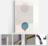 Set of Abstract Hand Painted Illustrations for Postcard, Social Media Banner, Brochure Cover Design or Wall Decoration Background - Modern Art Canvas - Vertical - 1856048536 - 40-3