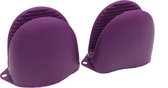Sterk - Ovenwanten - 2 stuks - Siliconen Ovenhandschoenen -40° tot +250° - BBQ Accessoires - Handschoenen - Paarse