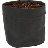 WLPlants Trendy plantenzak Kraft pot Easy Ø19 - Zwart - Hoogte ongeveer 21 cm - Hippe bloempot van karton - Van binnen gesealed - Geschikt als plantenpot - Binnen te gebruiken