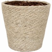 WLPlants Hoogwaardige Plantenmand Nature Ø12 - Beige - Hoogte 12,5 cm - Luxe bloempot gemaakt van jute - Geschikt als plantenpot - Binnen te gebruiken