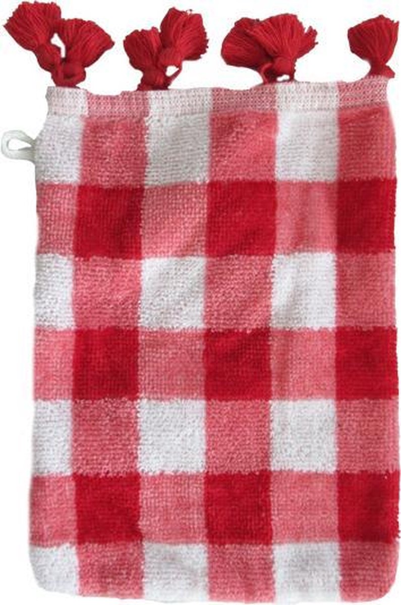 Covers & Co Dora Washandje - 16x22 cm - Rood - 6 stuks