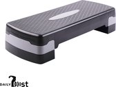 Daily Boost Fitness Step - Aerobic Step Opstapbankje - Stepper - Stepbank - Antislip Oppervlak - In 2 Hoogtes verstelbaar - Zwart