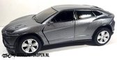 Lamborghini Urus (Grijs) (10 cm) 1/43 Kinsmart  - Modelauto - Schaalmodel - Model auto - Miniatuurauto - Miniatuur autos
