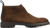 Floris van Bommel Veterboots cognac Suede 398227 - Heren - Maat 43