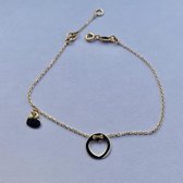 Bracelet Coeur Minimaliste | Doré | AG925 | Argent