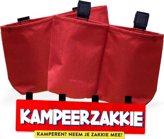 2 x Kampeerzakkie! | Camping Gadget | Kamperen | Ook voor thuisvakanties Handig voor op de camping! Aan je stoel, tafel, parasol of in de tent