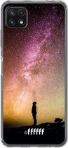 6F hoesje - geschikt voor Samsung Galaxy A22 5G -  Transparant TPU Case - Watching the Stars #ffffff