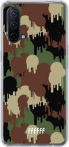 6F hoesje - geschikt voor OnePlus Nord CE 5G -  Transparant TPU Case - Graffiti Camouflage #ffffff