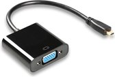 Bol.com Case2go - Micro HDMI naar VGA Adapter Kabel - 25 cm - Zwart aanbieding