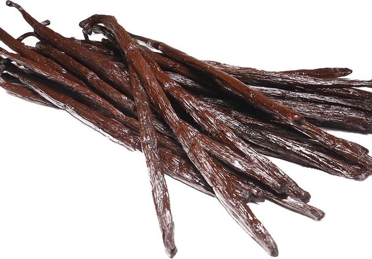 Goedkoopste Vanillestokjes Premium Bourbon | 17 cm (5 stuks) Gratis Glazen Bewaarbuis