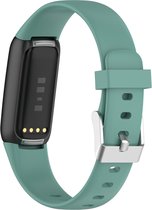 YONO Siliconen Bandje geschikt voor Fitbit Luxe - Leisteen - Small