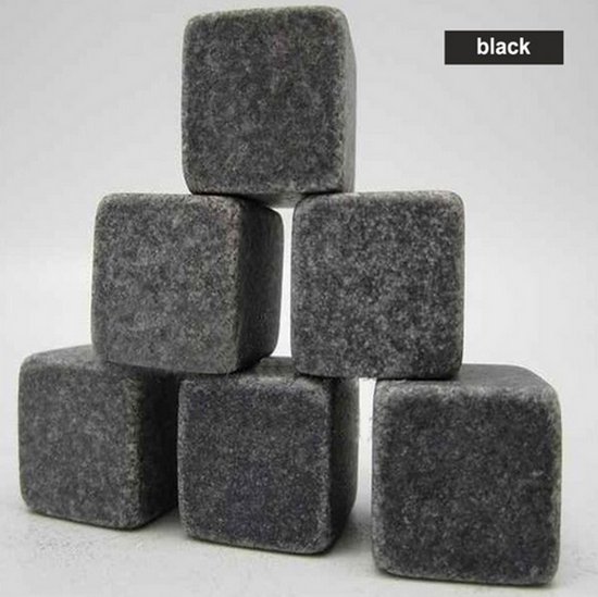 Stenen voor Whiskey Rocks / Set van 6 stuks Black / HaverCo van STEN — afbeelding 2