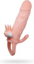 LyBaile Brave Men Vibrerende Penis Sleeve Met Clitoris Stimulator 14cm