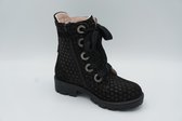 Twins= 321627 989 Black dots- Zwarte biker boot- meisjes- maat 30