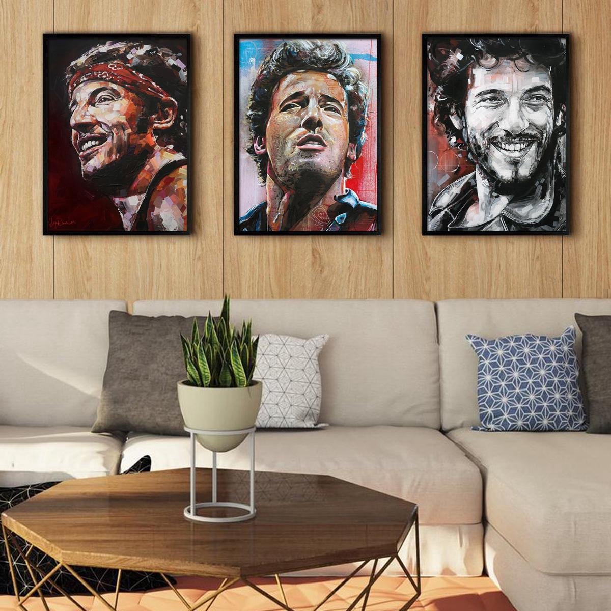 Passionforart.eu Bruce Springsteen - 3 Posters - 30 x 40 cm Full colour