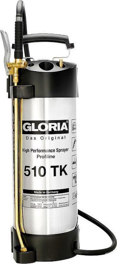  - Gloria Haus und Garten 000512.2700 510 TK Profiline Drukspuit 10 l Compressoraansluiting