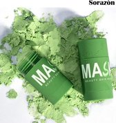 Green Mask Stick - Huidverzorgend product - Groen masker - Gezichtsmasker - Natuurlijk - Verzorgend - Verkoelend - Hydraterend - Black Head Verwijderen - Mee-Eters - verzachtend