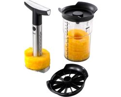 GEFU PROFESSIONAL PLUS Ananasboor 27,5 cm – Inclusief Snijder en Bewaarbox – RVS