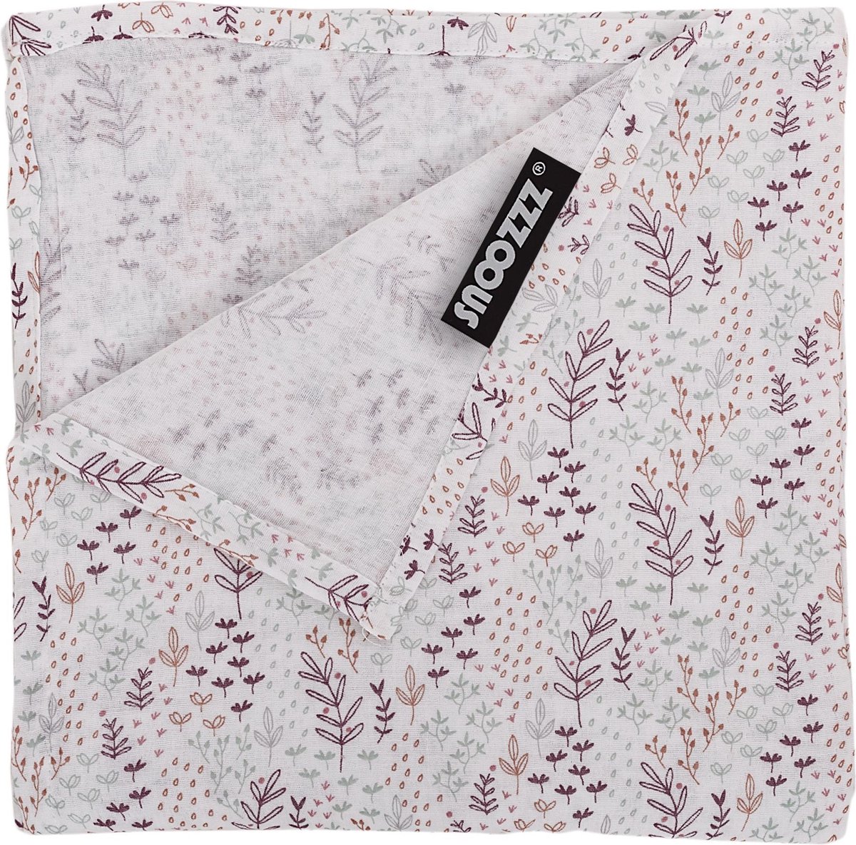 Goedkoopste Snoozzz Hydrofiel doek XL Swaddle - de beste kwaliteit zachte Hydrofiel - 100 katoen - 120 x 120 cm - Natur Rose