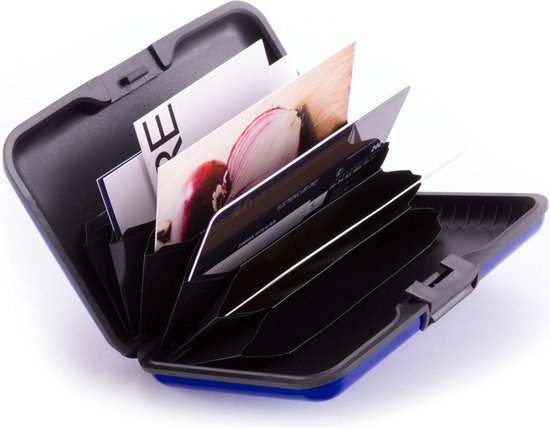 Porte-cartes - porte-cartes cartes - aluminium - portefeuille - étui de  protection... | bol.com