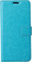 Bookcase Geschikt voor: Motorola Moto E7i Power - Turquoise - portemonnee hoesje