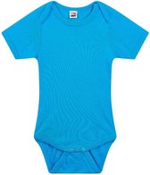 Logostar-romper-korte mouw- blauw-maat 80