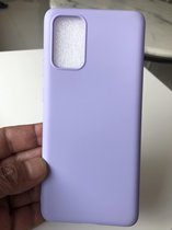 Siliconen back cover case - Geschikt voor Samsung Galaxy S20 Plus - TPU hoesje Lila (Violet)