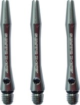 ABC Darts - Dart Shafts - Aluminium Titanium Look - Short - 3 sets (9 stuks)