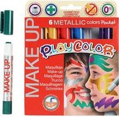 Playcolor Make up, diverse kleuren, metallic, 6x5 gr/ 1 doos