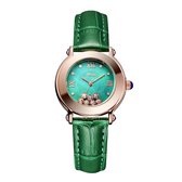 Longbo - Meibin - Dames Horloge - Groen/Rosé/Groen Parelmoer - Ø 29*31mm (Productvideo)