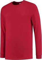 Tricorp 101015 T-Shirt Lange Mouw 60°C Wasbaar - Rood - 4XL