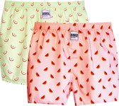 Binkie Boxershort Box | 2 Wijde Boxers | Watermeloen & Appeltjes Boxershort | Maat M/L