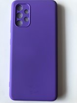 Hoogwaardige Siliconen  back cover case - Geschikt voor Samsung Galaxy A32 4G  TPU hoesje Paars (2mm dik) stevig back cover