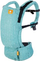 Tula Baby Draagzak Free to Grow Linen Reef - ergonomische draagzak vanaf geboorte - mintgroen