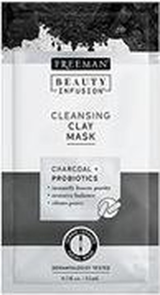 Freeman - Cleaning Facial Mask Activated Carbon and Probiotics Beauty Infusion ( Cleansing Sheet Mask) 25 ml - 25ml