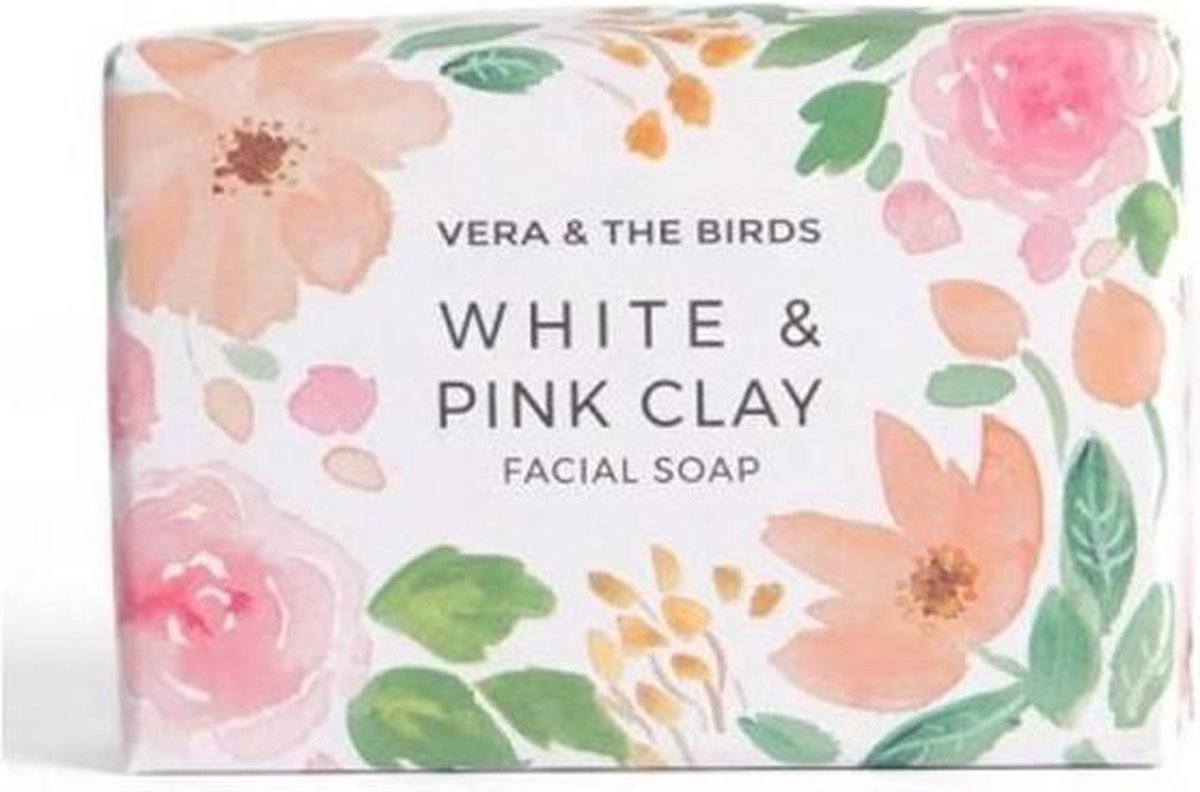 Vera And The Birds White & Pick Clay Facial Soap 100g