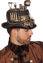 Hoed steampunk met mijnlamp (licht)