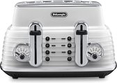 Broodrooster De'Longhi Scultura 4 slice toaster wit