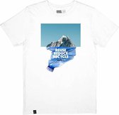 Dedicated - Stockholm Recycle Mountain  - Unisex - T-shirt - Wit - S