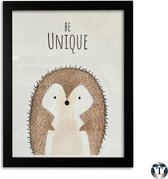 Babykamer Posters | Egel | 21x30 cm | Diverse Diertjes | Kinderkamer | Babykamer | Jongen en Meisje | Poster Babykamer | Canvas | Wanddecoratie | Kinderposters | Cadeau | Baby Dieren | Nordic